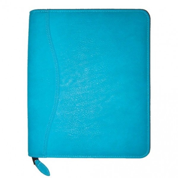 Tropical Blue Vinyl Personal Spiral Bound Cover