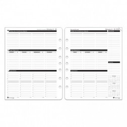 Loose Leaf Organizer - Black Ink Style - Personal Size