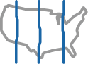 Time zone map