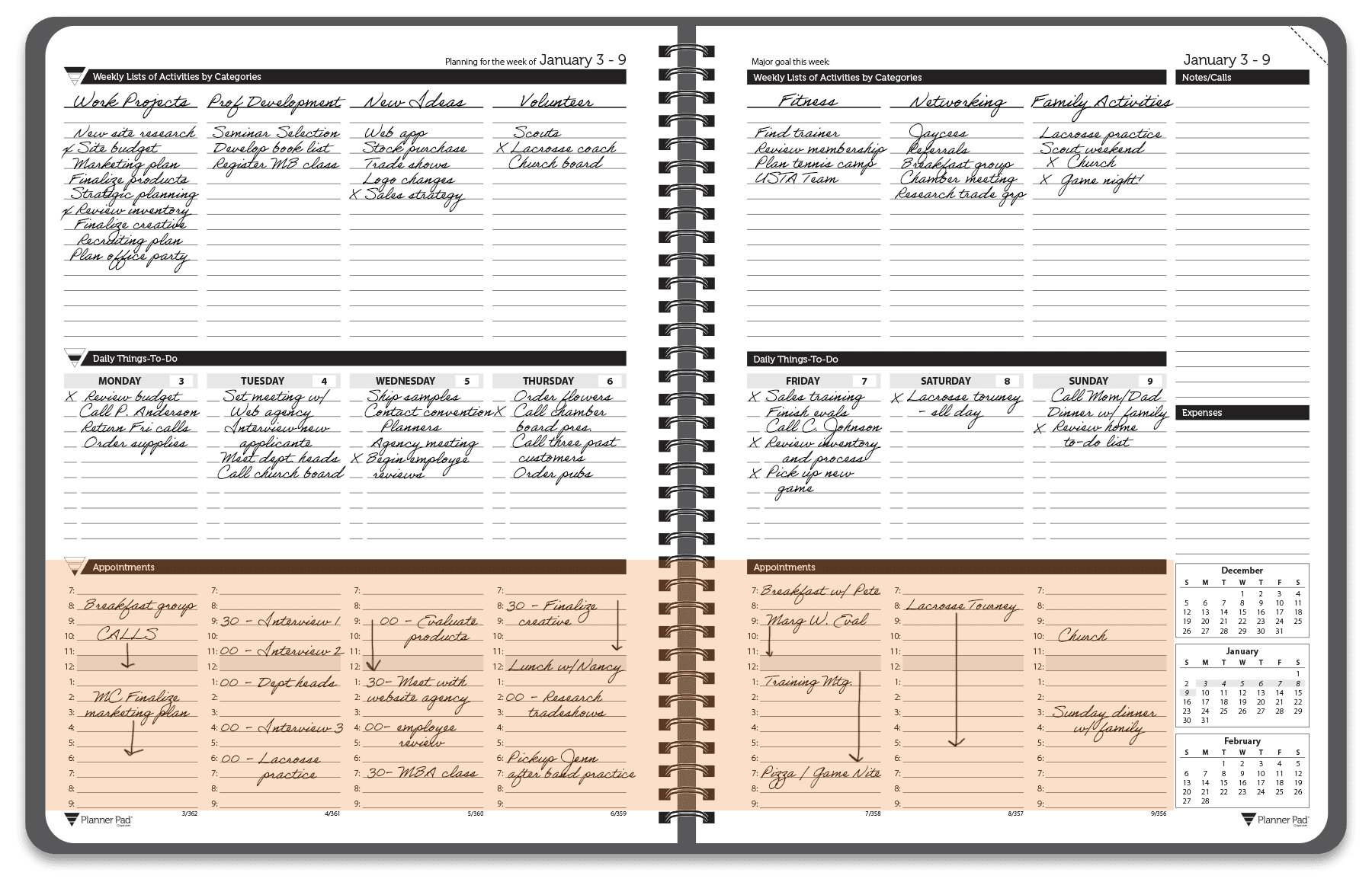 Schedule section